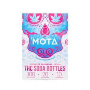 MOTA Blue Raspberry Soda Bottles