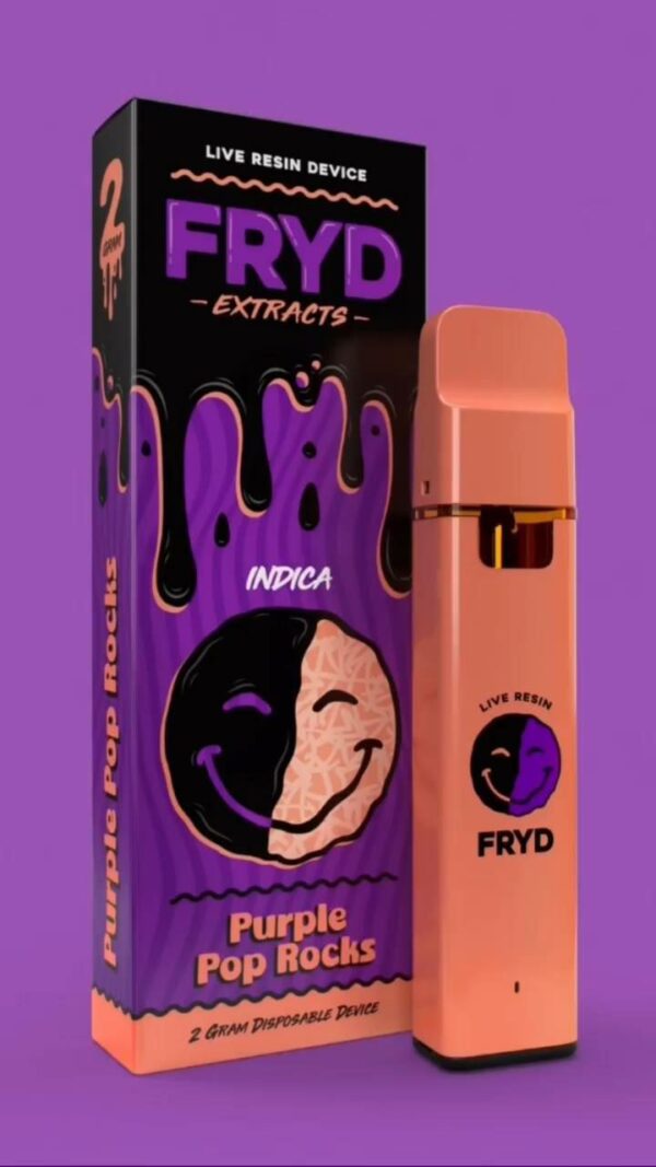 Purple Pop Rocks strain Fryd Carts