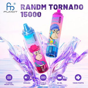 0mg Salt Free Fumot Tornado 15000 Disposable Vape - (1 Vape)