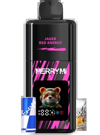 MerryMi Mecha PRO 35000 Jager Red Energy e-cigarettes - Image 2