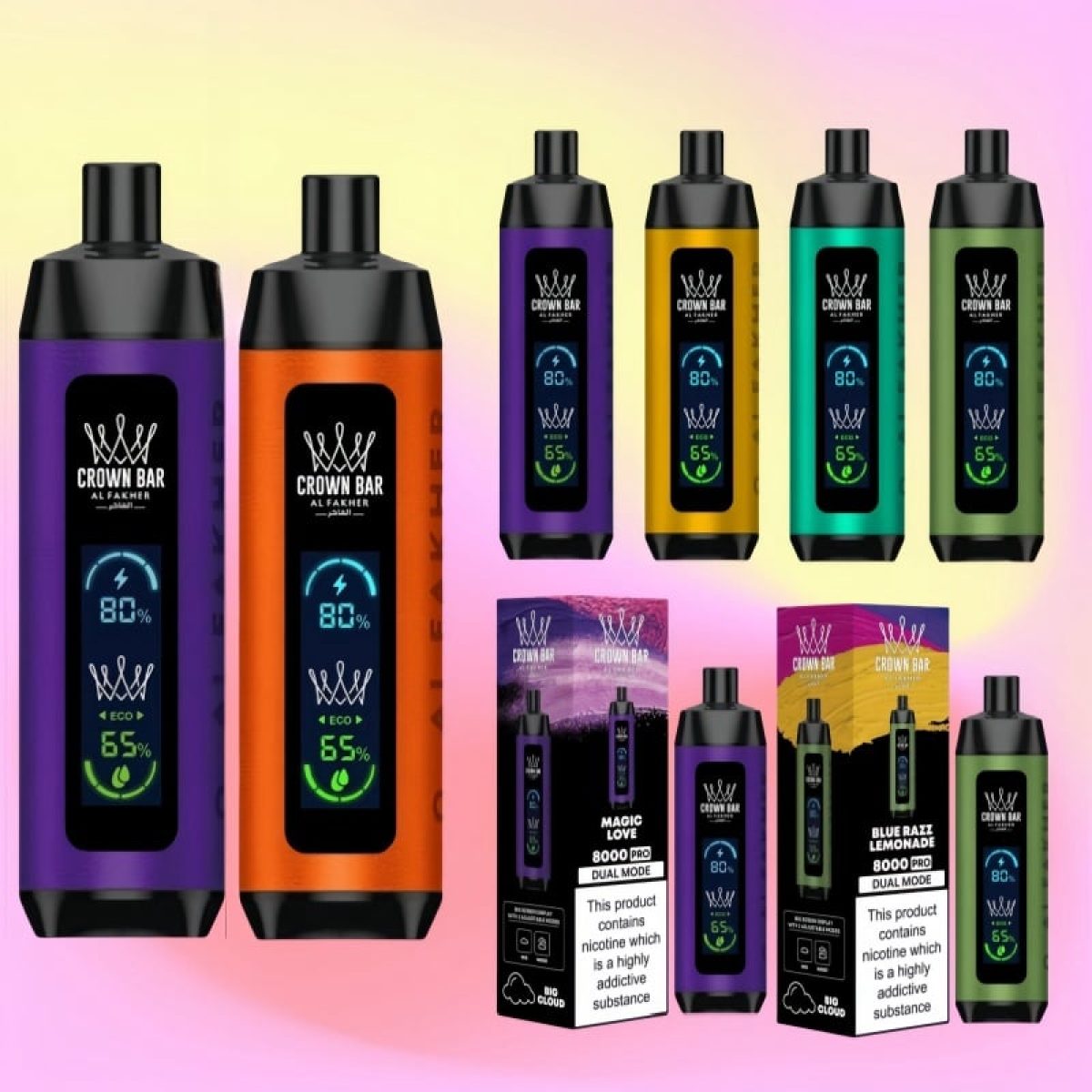 Al Fakher Crown Bar 8000 Pro Puffs