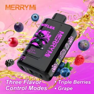 E-papieros MerryMI 24000 Wiflux Triple Berries/Grape