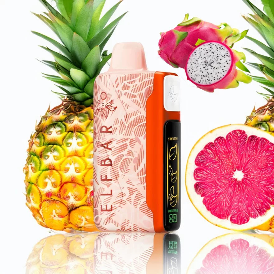 ELF BAR NICOTINE KING 40000 - PINEAPPLE DRAGONFRUIT GRAPEFRUIT 5% - RECHARGEABLE