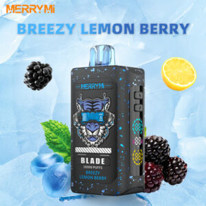 Merry Mi Blade Jednorazowy e-papieros 30000 Buchów o smaku Breezy Lemon Berry