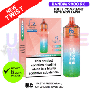 Watermelon Bubblegum RandM T9000 9K Replacable Pod Kit